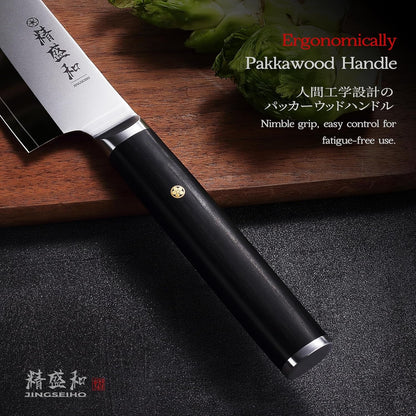 Japanese Chef Knife 8In,High Carbon Steel Vg-10,Lab Tested Sharp3