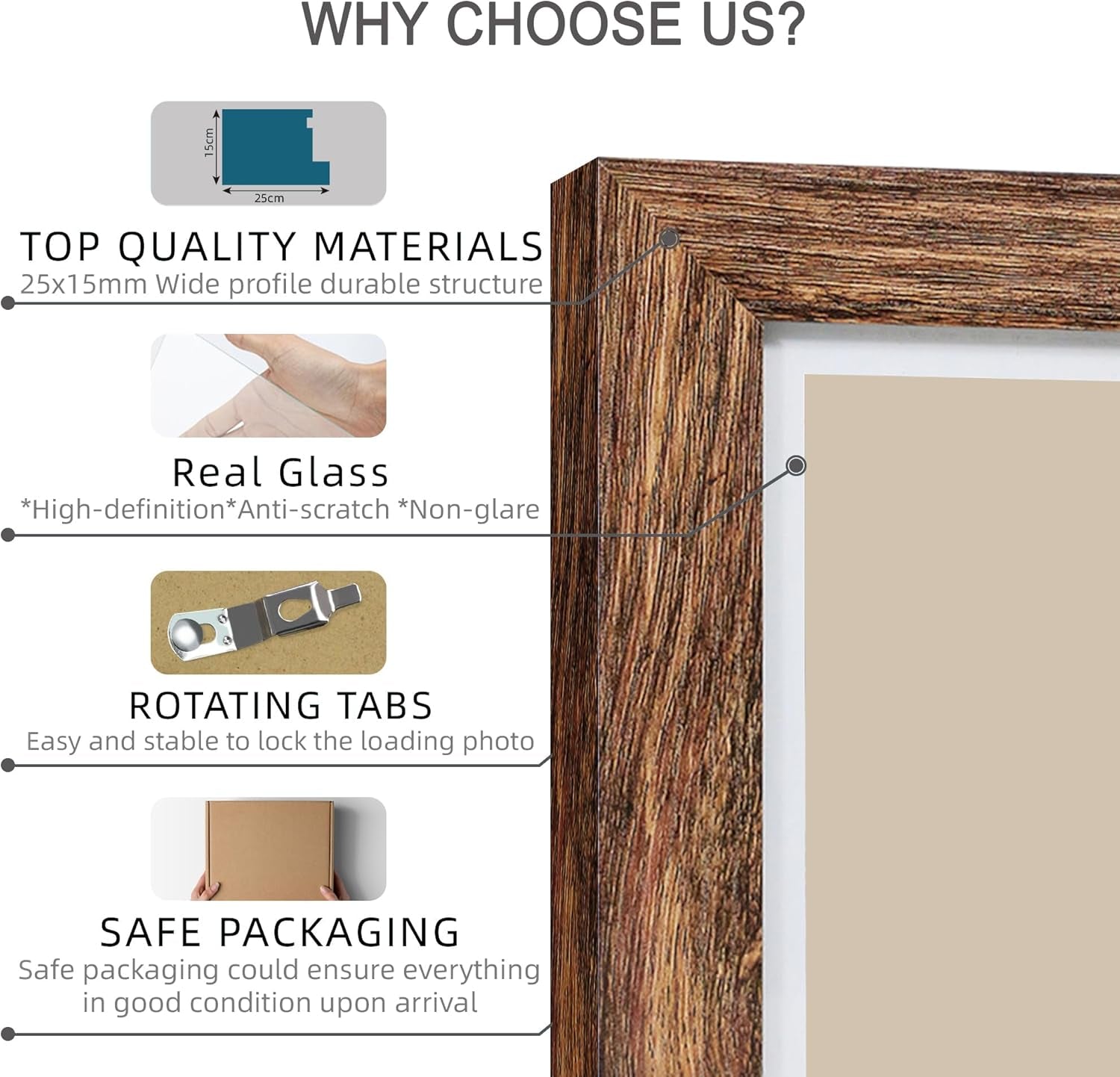 11x14-picture-frame-set-of-4-made-of-glass-and-rustic-brown-wooden-frame-display-8x10-pictures-with-mat-or-11-x-14-posters-without-mat-for-wall-mounting-gallery-photo-frames