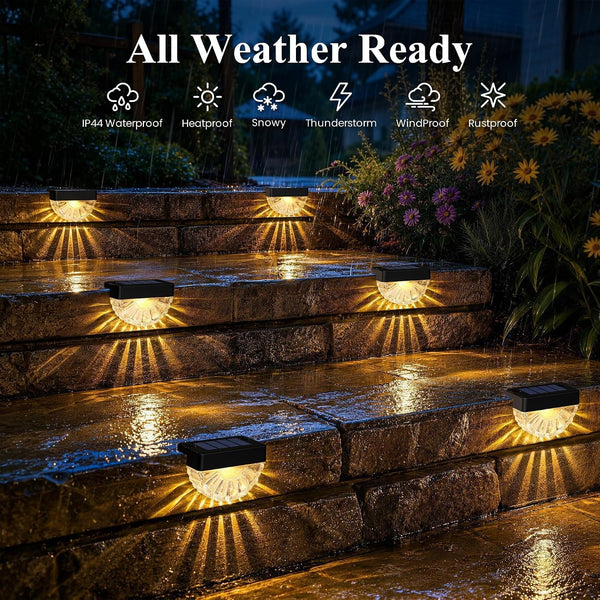 Solar Deck Lights Outdoor (12 Pack), Waterproof Led5