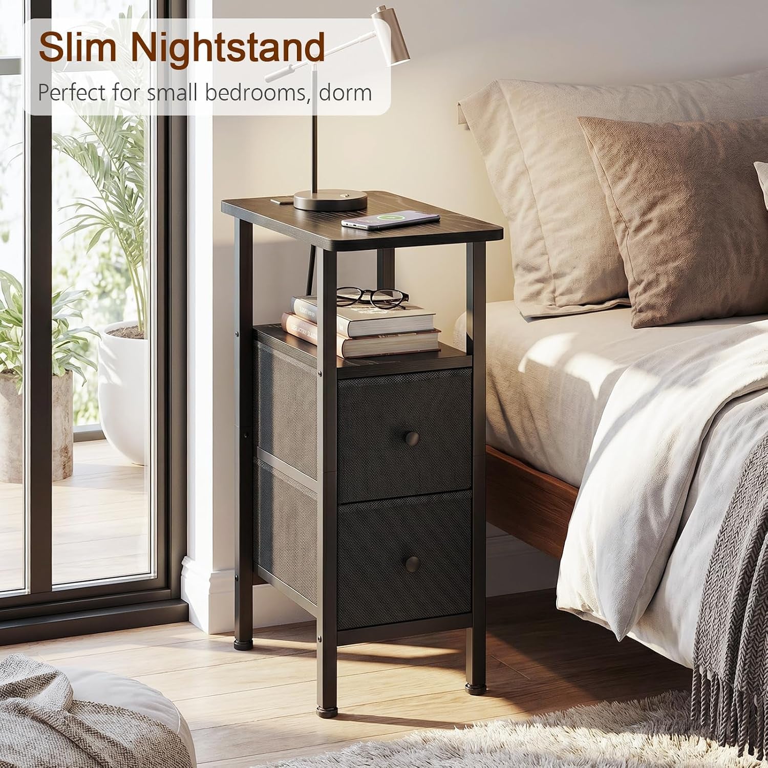 narrow-end-table-with-charging-station-small-nightstand-skinny-side-tables-living-room-with-2-fabric-drawers-slim-bedside-table-for-bedroom-small-spaces-couch-black