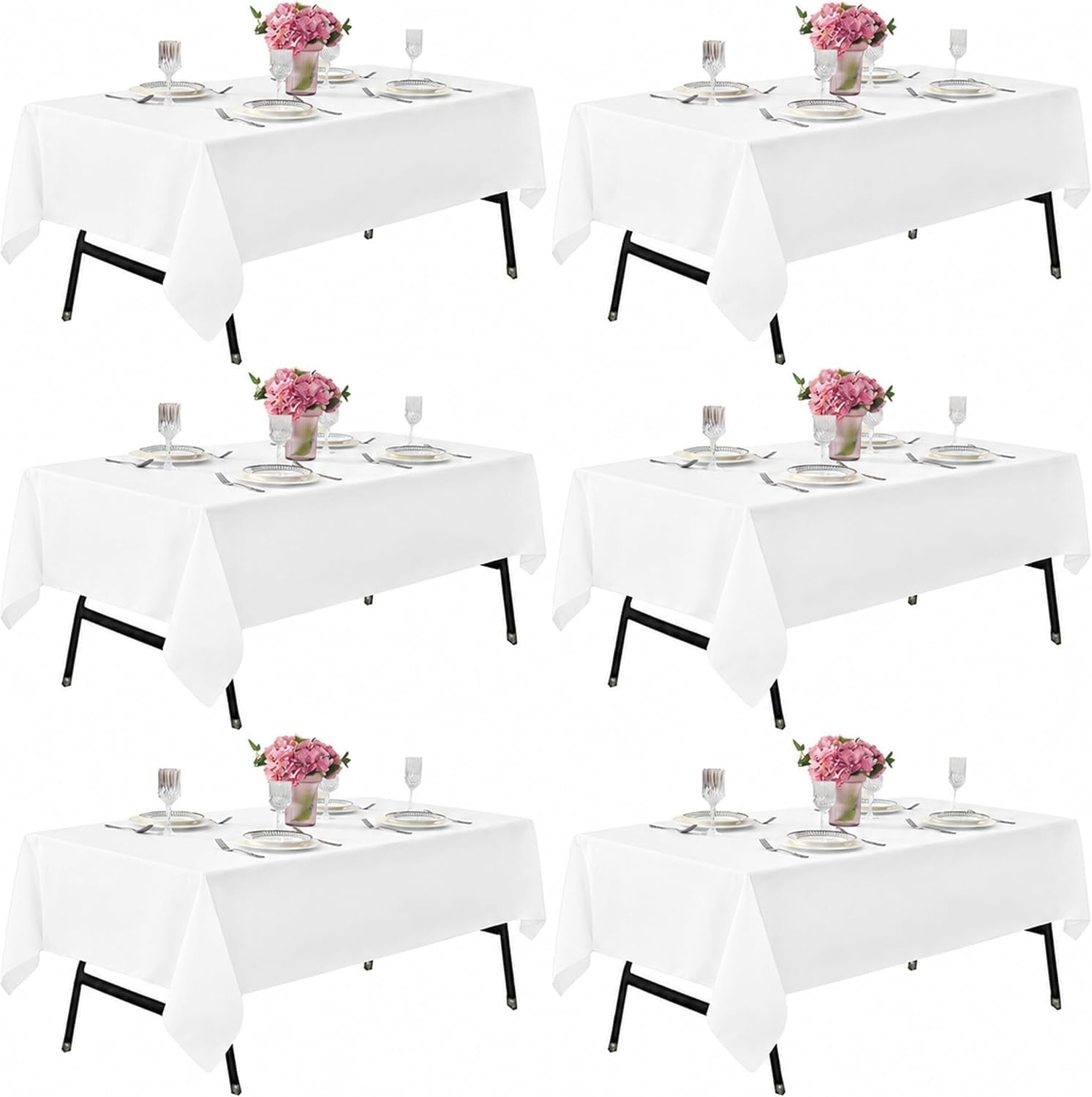 6-pack-60x144-inch-white-table-cloths-solid-stain-and-wrinkle-resistant-oblong-tablecloth-premium-plain-weave-polyester-fabric-rectangle-table-linen-covers-for-hotel-banquet