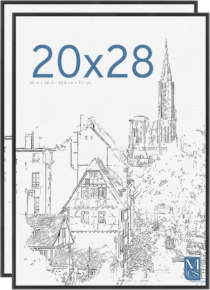 Original Poster Frame, 20X28, Black, Gallery Wall, 2-Pack1