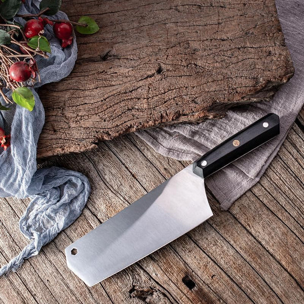 Meat Cleaver, Stainless Steel Kitchen Slicing Knives Chef Meat Cleaver Ultra-Sharp Nakiri Knife Professional Fish Sushi Cooking Cutter4