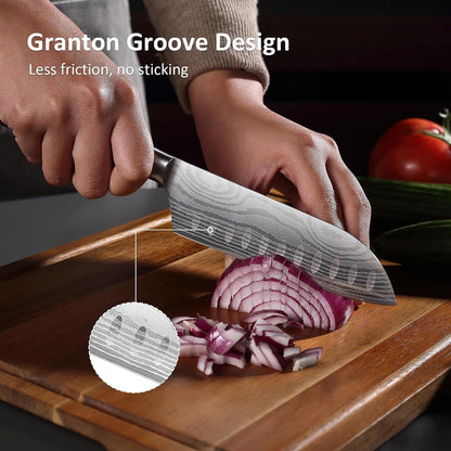 Santoku Knife, 5 Inch Chef Knife, Ultra Sharp Kitchen Knife6