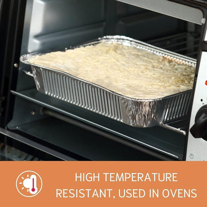 (35 Pack) 8X8 Aluminum Pans with Clear Plastic Lids - Square Baking Cake Pans - Foil Pans with Lids - Disposable Food Containers Great for Cooking, Heating, Storing, Prepping Food5