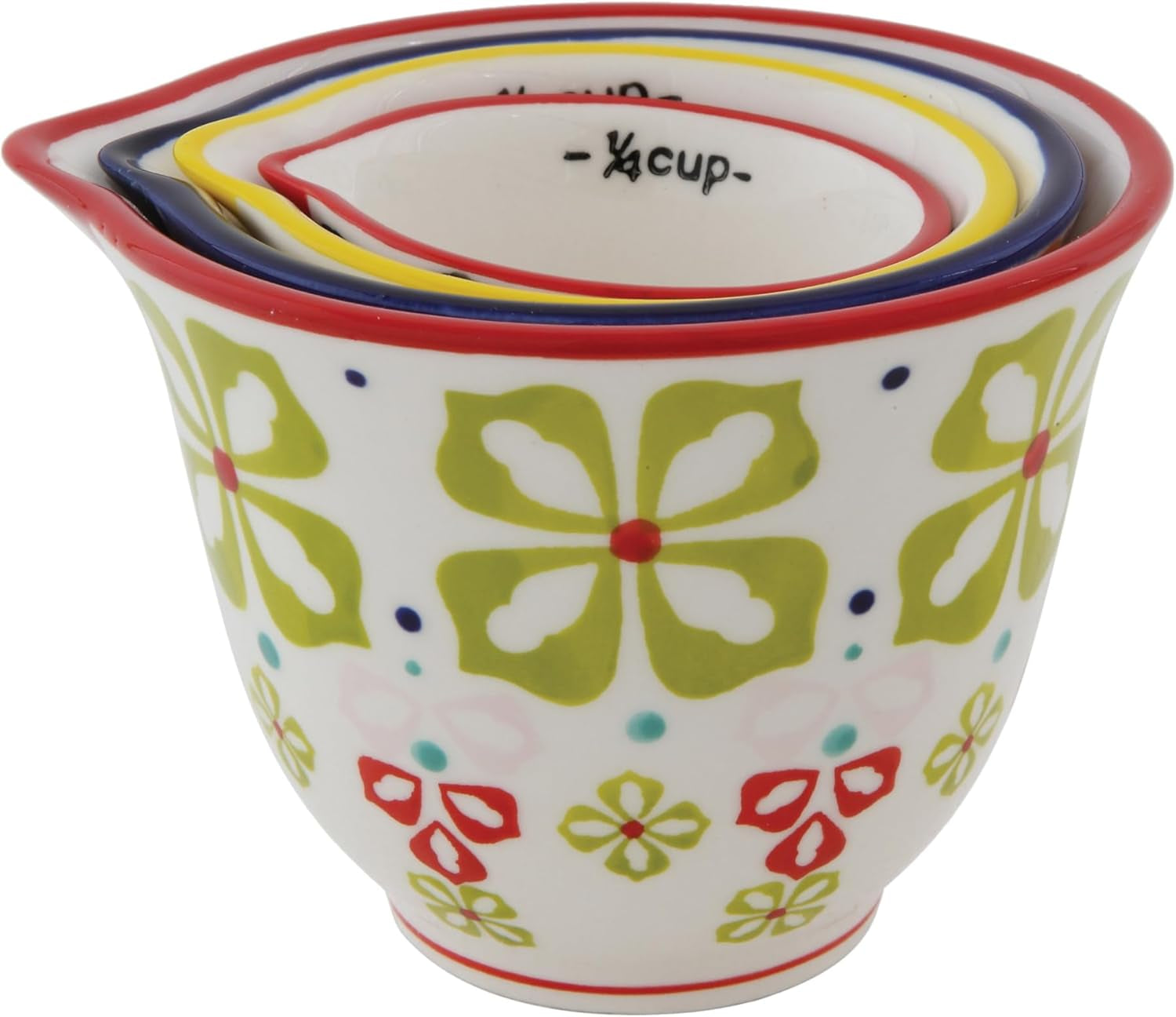 creative-co-op-floral-hand-stamped-stoneware-measuring-cups-set-of-4-sizes-designs