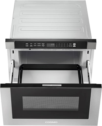 24 In. Haven Coll 1.2 Cu. Ft. Built-In Microwave Drawer, Stainless Steel |  COS-12MWDSS-NH Touch Controls, 11 Power Levels, 1000W, Child Lock Function, Defrost Functions, Automatic Presets7