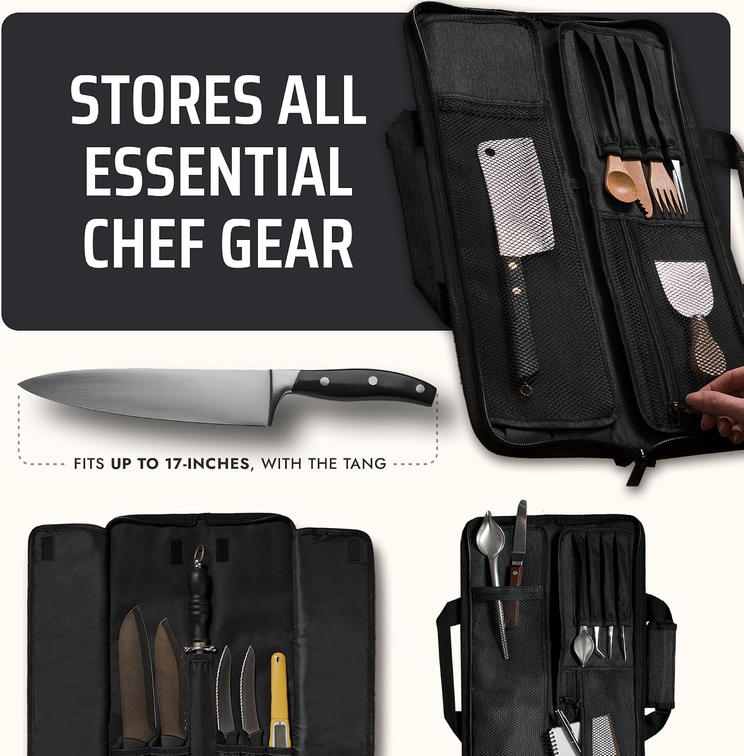 chef-knife-roll-bag-12-pocket-chefs-case-for-kitchen-knives-and-utensils-lightweight-stain-resistant-waxed-nylon-chef-knife-bag-knives-not-included-black