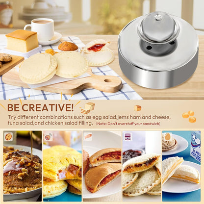 Sandwich Cutter, Sandwich Cutter and Sealer, Sandwich Maker, Peanut Butter and Jelly Sandwiches Tool/Pbj Cutter, Sandwich Maker for Kids, for Thanksgiving/Christmas Day5