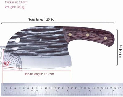 Meat Cleaver, Forged Butcher Cleaver Knife Stainless Steel Meat Fish Fruit Vegetables Slicing Chinese Household Kitchen Chef Knives2