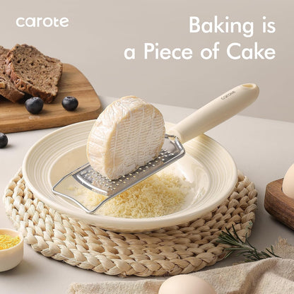 22-Piece Cooking Utensils Set with Wood Cool-Touch Handles, Cream7
