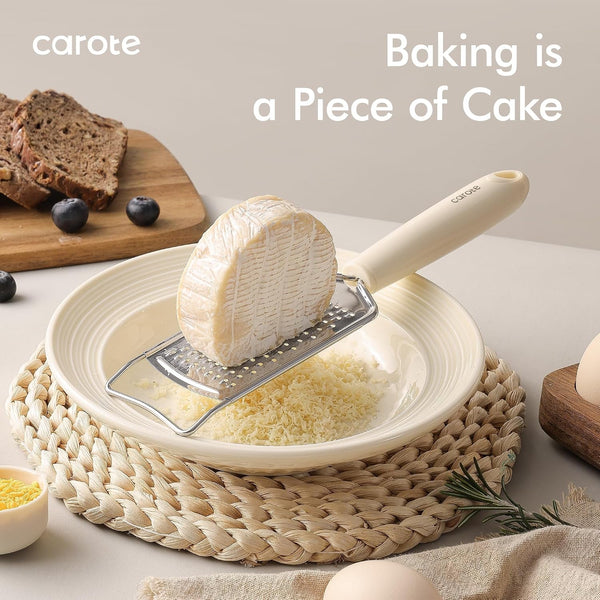 22-Piece Cooking Utensils Set with Wood Cool-Touch Handles, Cream7