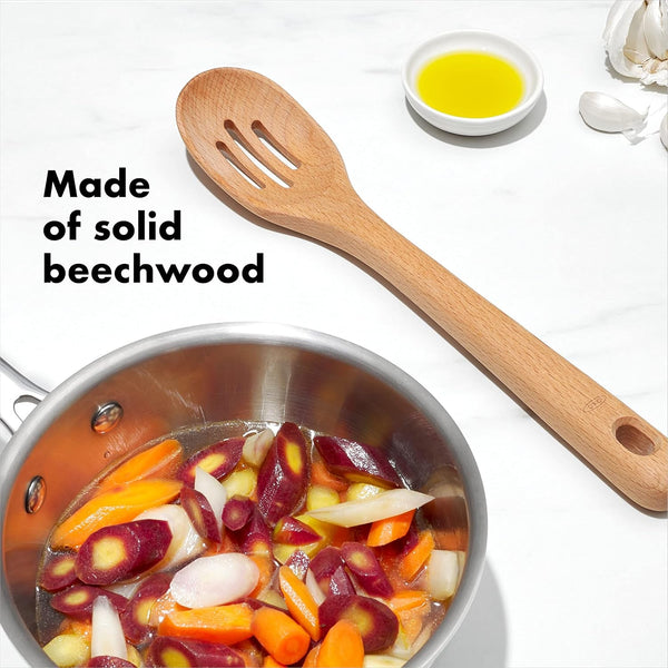 OXO Good Grips Wooden Utensil Set for Cooking, 3-Piece3