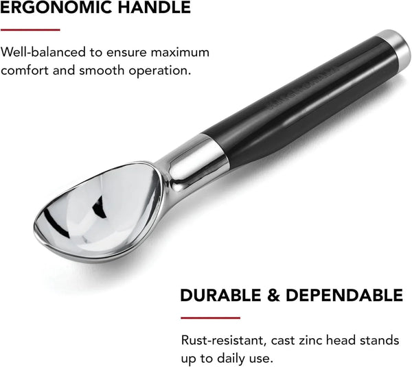 Kitchenaid Classic Ice Cream Scoop, 8.6 Inches, Black4