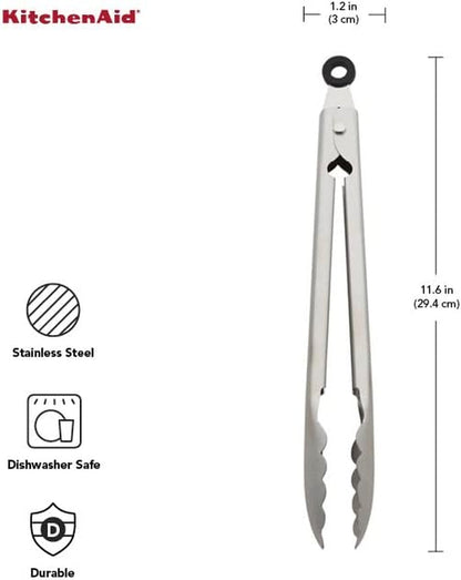 Kitchenaid Stainless Steel Utility Tongs, 12 Inch2