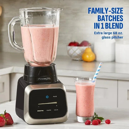 Smart Pro Blender, BL6018, Smart Sensing Technology for Smooth Blends, Frappés, Salsas, 1800 Watts & 68 Oz. Glass Pitcher7