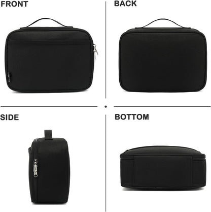 Kids Lunch Box Insulated Soft Bag Mini Cooler Back to School Thermal Meal Tote Kit for Girls, Boys, Black7