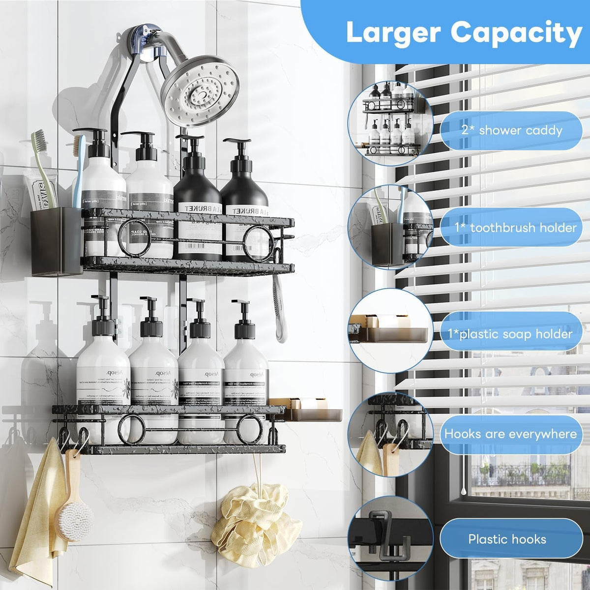 adjustable-shower-caddy-hanging-rustproof-large-capacity-bathroom-organizer-shower-racks-with-hooks-for-razor-bathroom-organizers-and-storage