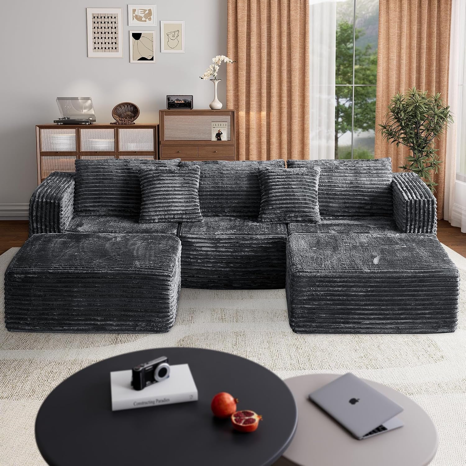 110-corduroy-modular-sectional-boneless-sofa-with-2-ottomans-convertible-cloud-couch-with-deep-seats-fluffy-memory-foam-u-shaped-couch-for-living-room-no-assembly-required-gray