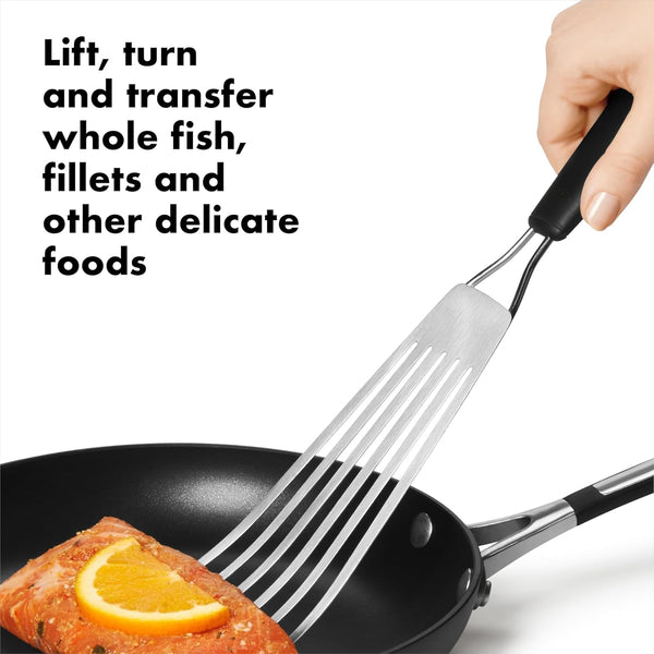 OXO Good Grips Slotted Fish Spatula Stainless Steel, Fish Turner2