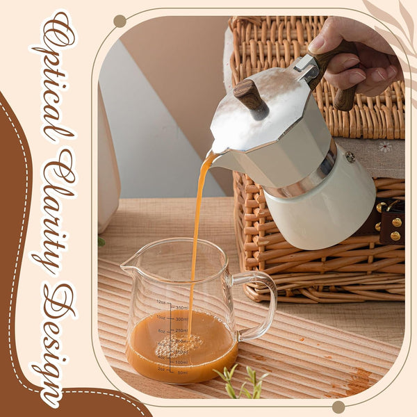 2 Pack 12Oz Glass Espresso Measuring Cup for Milk Frothing4