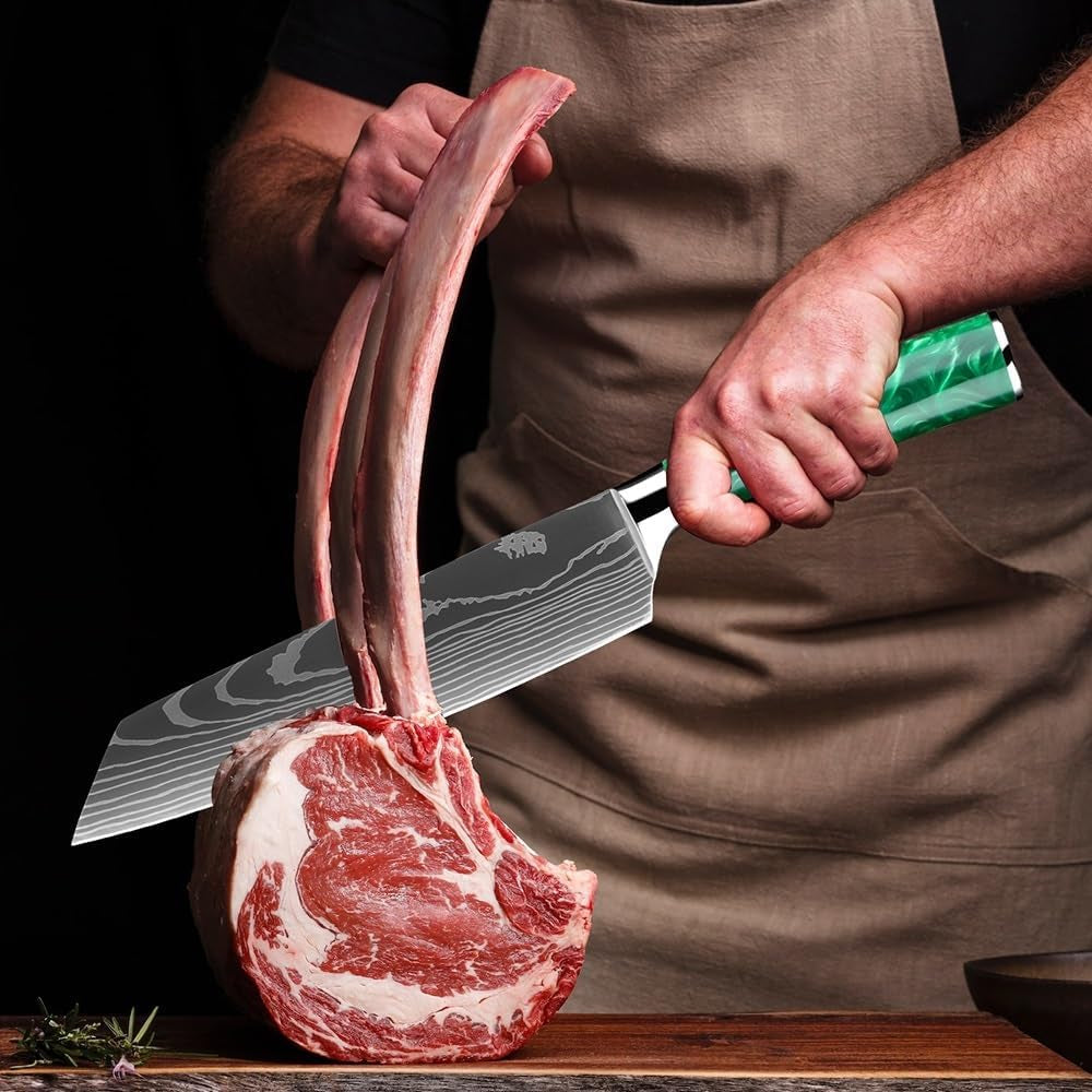 meat-cleaver-knife-8-inch-kiritsuke-chef-knife-japanese-kitchen-knives-for-slicing-meats-vegetables-ergonomic-resin-handle-damascus-laser-pattern-blade-color-red-resin-5475