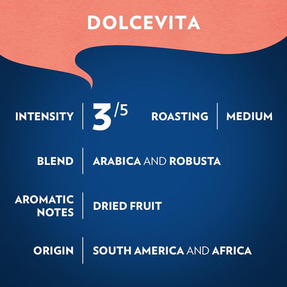Lavazza Dolcevita Classico Ground Coffee 6 Bags of 12Oz, Medium Roast, Rich and Full-Bodied, Intensity 3/5, Arabica and Robusta, Ideal for Drip Brewers, (Pack of 6) - Package May Vary6