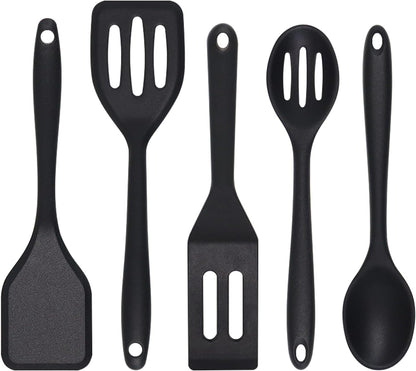 Small Spatulas 5PCS, Mini Silicone Spatula for Fish, Fried Rice1
