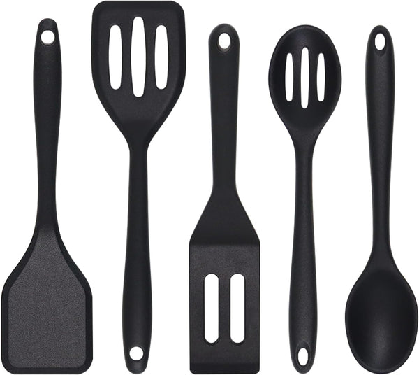 Small Spatulas 5PCS, Mini Silicone Spatula for Fish, Fried Rice1