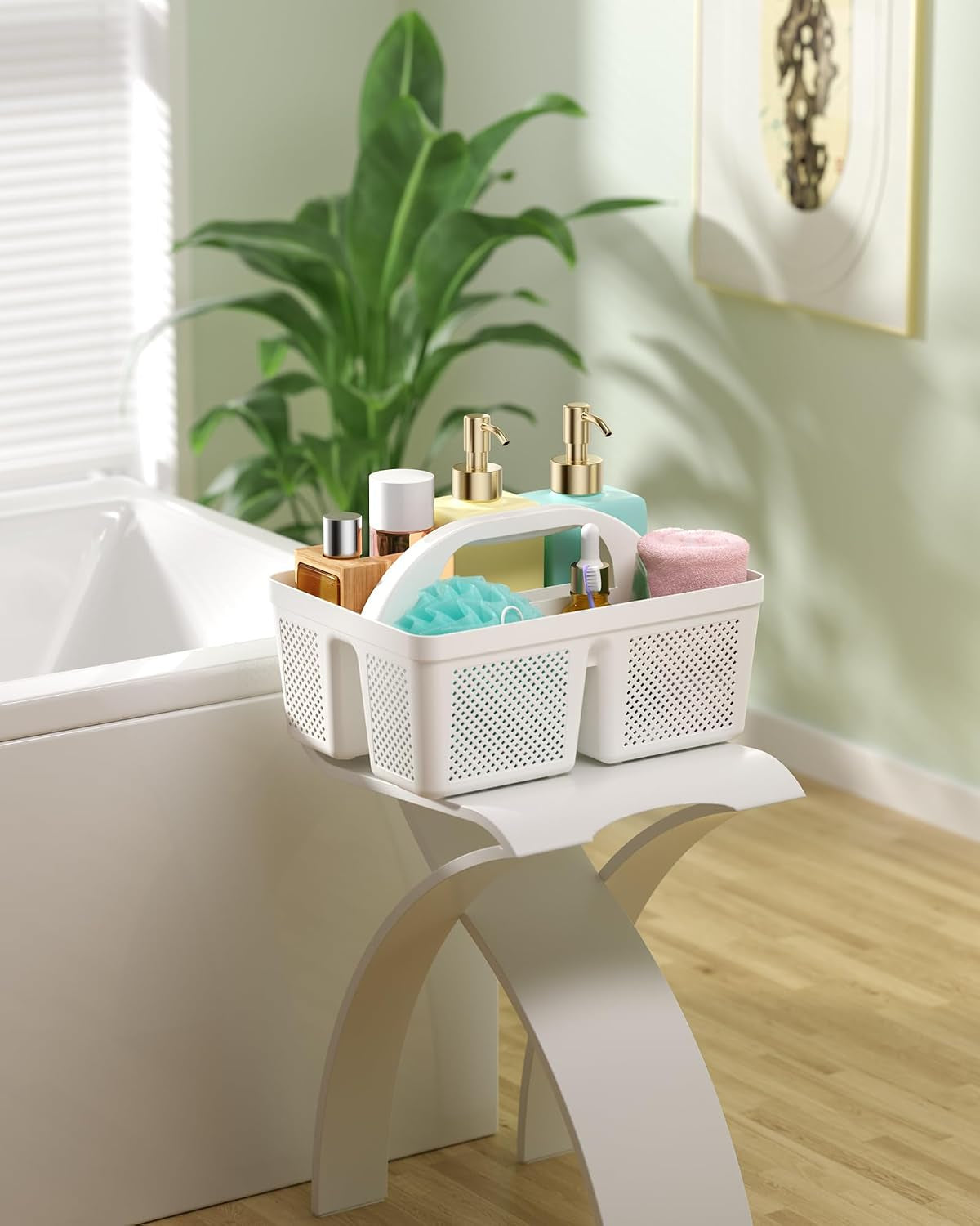 portable-shower-caddy-with-handle-4-pcs-bpa-free-white