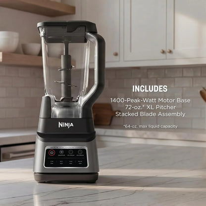 Ninja Professional plus Blender, Auto-Iq, 1400W, 72Oz Pitcher, BN701 | 1400 Peak-Watt Motor, 3 Auto-Iq Presets for Smoothies, Frozen Drinks & Ice Cream. Total Crushing Blades. Dishwasher Safe.7