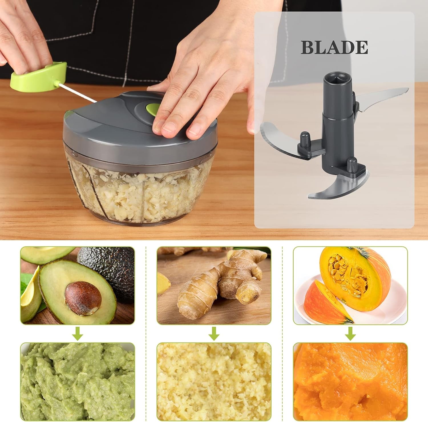 manual-food-chopper-vegetable-cutter-hand-string-vegetable-chopper-onions-cutter-for-vegetable-fruits-nuts-bpa-free-food-safe-material-500ml-gray