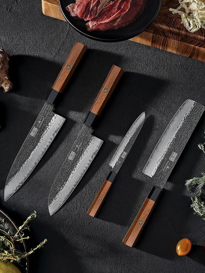 7 Pcs Knife Set with Magnetic Knife Block, Ultra Sharp Knife Set6