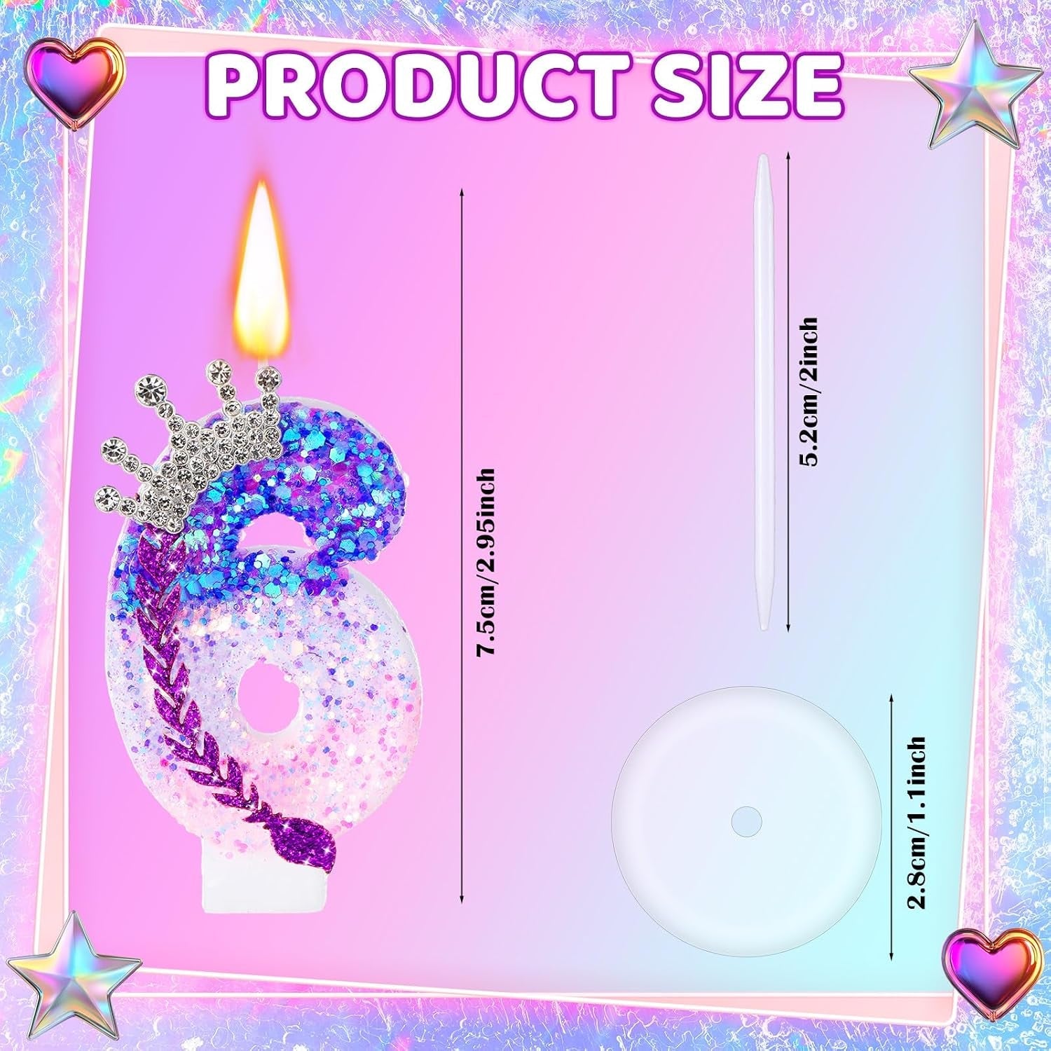 kpop-cake-topper-6-birthday-number-candle-decoration-braid-crown