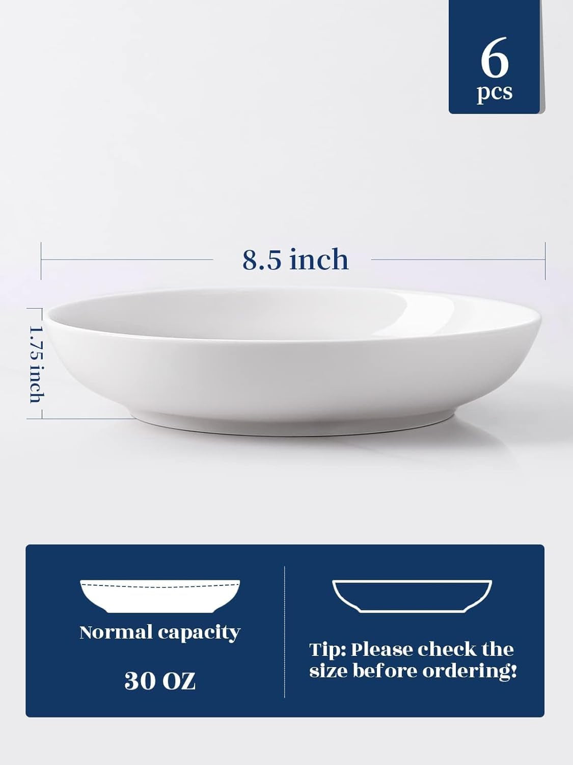 8-5-pasta-bowls-set-of-6-high-fired-ceramic-white-salad-bowls-30-oz-wide-shallow-serving-soup-bowls-microwave-dishwasher-safe-pasta-plates-porcelain-kitchen-bowls-for-dinner-family-gatherings