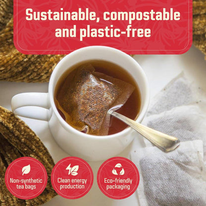 Red Rooibos Tea 100 Teabags USDA Organic - Naturally Caffeine Free -3