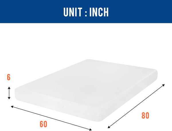 | 6 Inch Queen Mattress | Medium Firm | Gel Memory Foam | White2