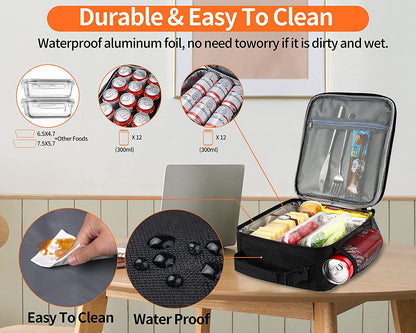 Lunch Box for Men - Reusable Lunch Bag Men Adult Women- Insulated Small Lunchbox5