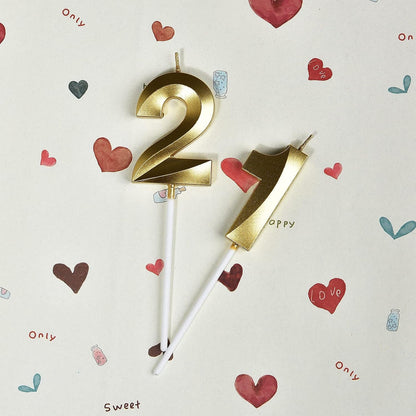 21St Birthday Candles,Gold Number 21 &12 Cake Topper for Birthday Decorations Party Decoration2
