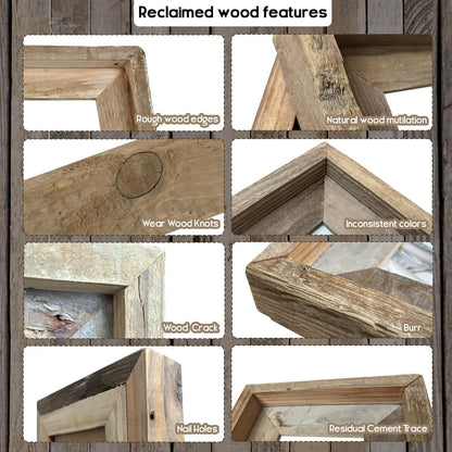 Rustic 8X10 Picture Frame, Reclaimed Barnwood Photo Frame for Wall Decor5
