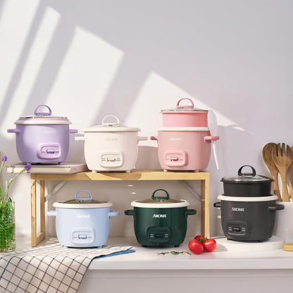 Corecoat™ Mini Rice Cooker (3 Cups Cooked) with Nonstick Ceramic Pot Coating, Glass Lid, and Pop-Up Steamer Tray, 0.8 Quart9