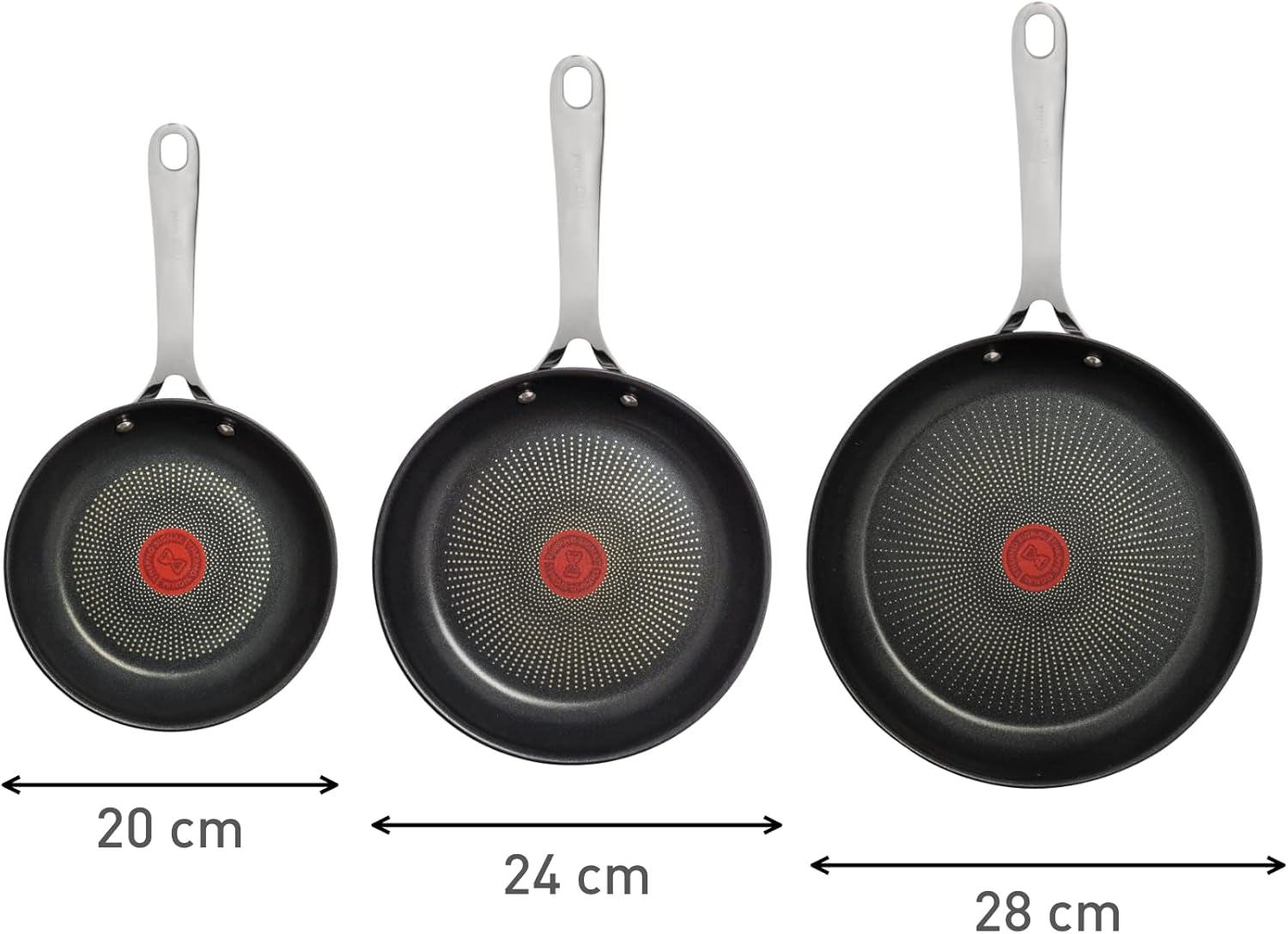 x-jamie-oliver-nonstick-coated-stainless-steel-pans-8-9-5-11-frypan-set-induction-compatible-oven-safe-up-to-500-f-chefs-stainless-steel-skillet-frying-pan-silver-3-frying-pans-7-9-9-4-11-inch-titanium-non-stick-coating-suitable-for-induction-thermo-signal-riveted-handle