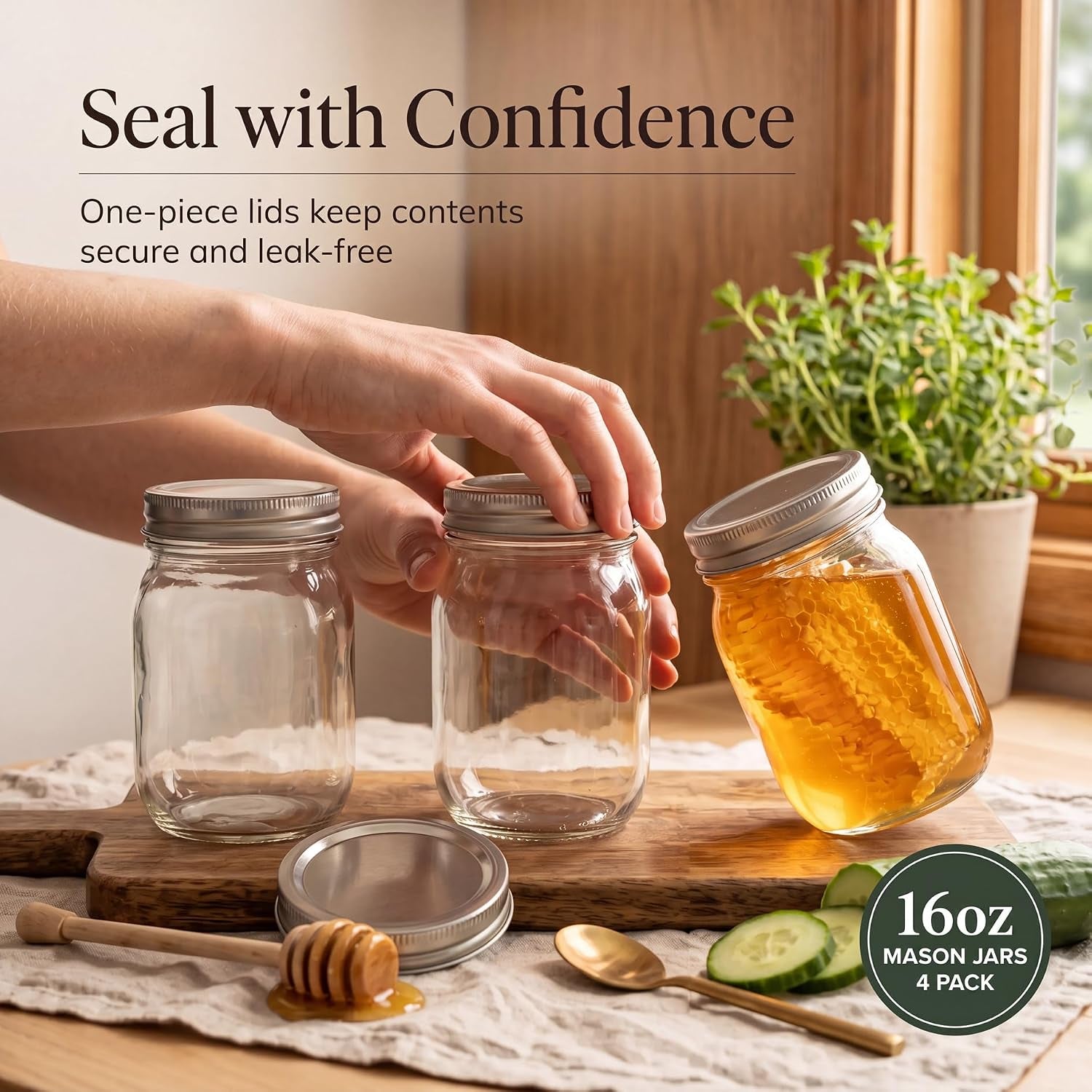 glass-regular-mouth-mason-jars-16-oz-clear-glass-jars-with-silver-metal-lids-for-sealing-canning-jars-for-food-storage-overnight-oats-dry-food-snacks-candies-diy-projects-4pack