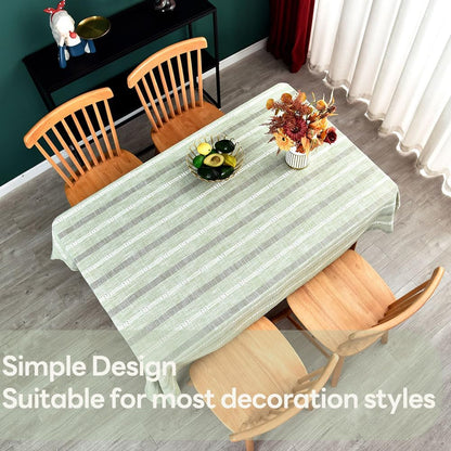 Heavy Duty Cotton Table Cloth for Rectangle Table Sage Green Tablecloth Rectangular Farmhouse Vintage Tablecloth Washable Rustic Table Cover (Sage Green, 52''X70'')5