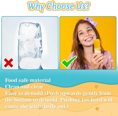 100 Ice Candy Plastic Bags - 4X12 Disposable Bolis Ice Pop Bags | Bolsas Para Bolis De Hielo Mexicanos, Bolsas Para Helados Caseros, Popsicle Mold Bags for Ice Cream Smoothie, Beach Essential3