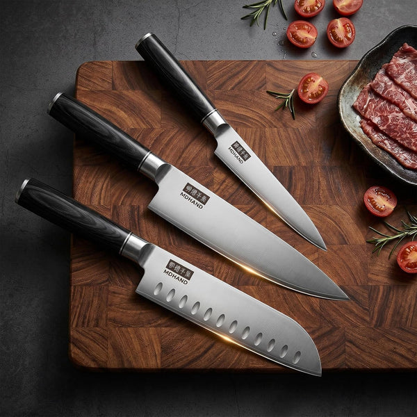 Kitchen Knife Set 3 Pieces, Ultra Sharp Japanese Knife Set Gift Box | High Carbon Stainless Steel Chef Knife Set with Pakkawood Handle, Knives Set for Kitchen & Home Cooking, Dishwasher Safe8