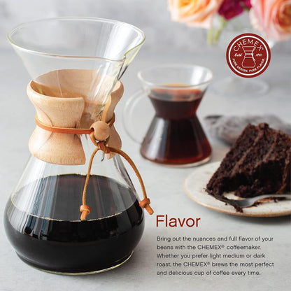 Pour-Over Glass Coffeemaker - Classic Series - 8-Cup - Exclusive Packaging | Manual Drip Coffee Brewer, Non-Porous Borosilicate Glass, Uses Bonded Filters, Sediment-Free3