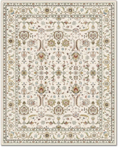 Washable 8X10 Area Rugs for Living Room Bedroom, Beige/Multi9
