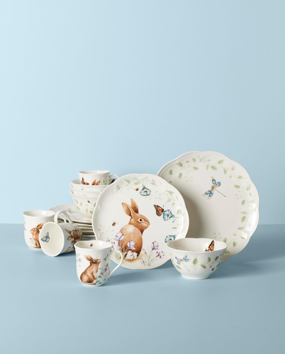 butterfly-meadow-bunny-porcelain-16-piece-easter-dinnerware-set-for-4