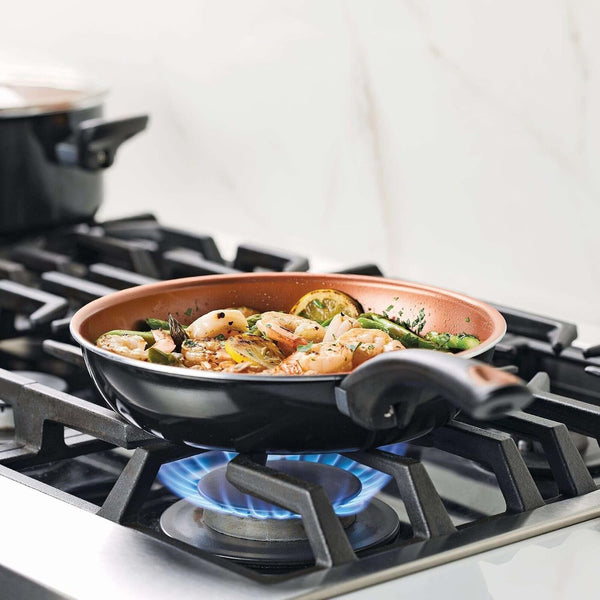10365 Glide Dishwasher Safe Nonstick Cookware Set / Pots and Pans Set - 11 Piece, Black6